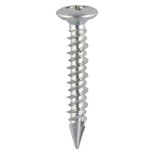Window Fabrication Screws Pan Countersunk PH High-Low Thread Slash Point Zinc - 4.3 x 25