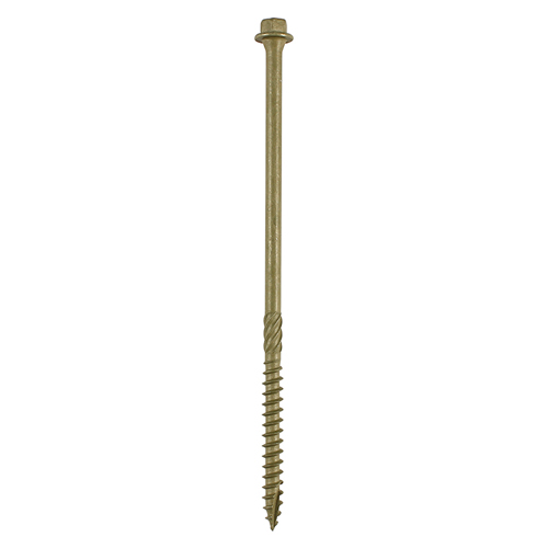 Timber Screws Hex Flange Head Exterior Green - 6.7 x 150