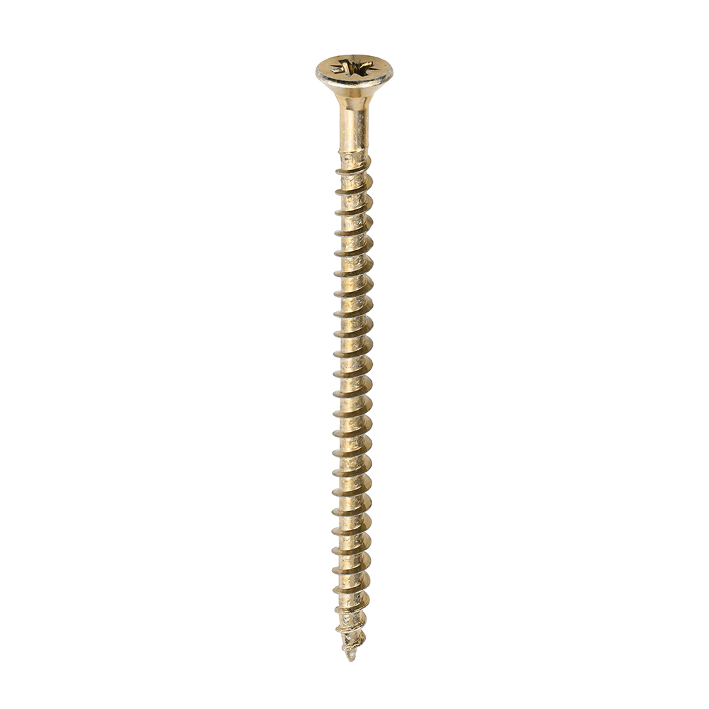 Solo Countersunk Gold Woodscrews - 5.0 x 80