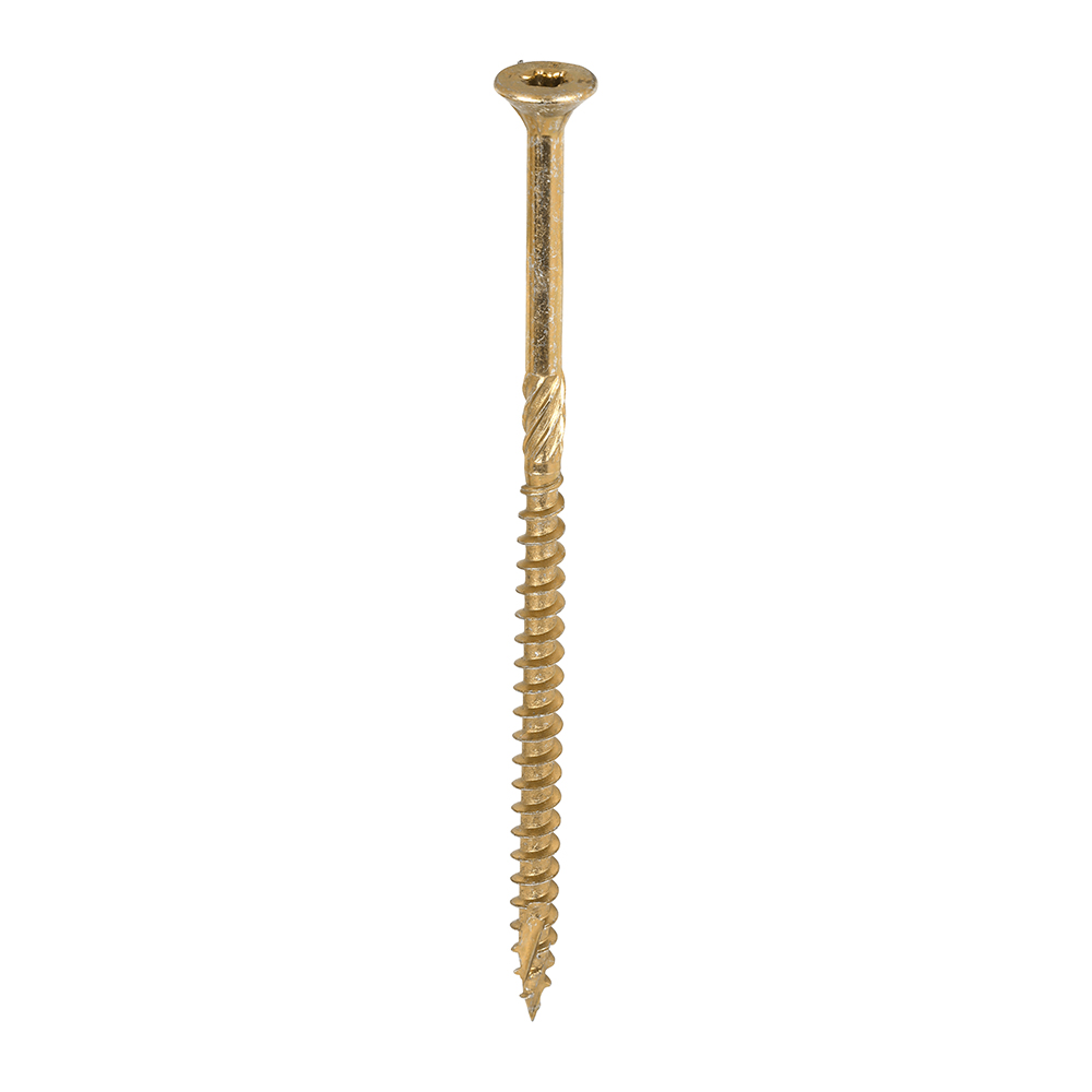 C2 Clamp-Fix Multi-Purpose Premium Countersunk Gold Woodscrews - 5.0 x 100