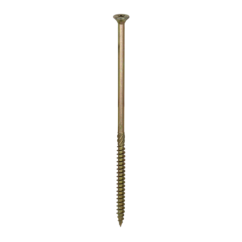 C2 Clamp-Fix Multi-Purpose Premium Countersunk Gold Woodscrews - 8.0 x 200