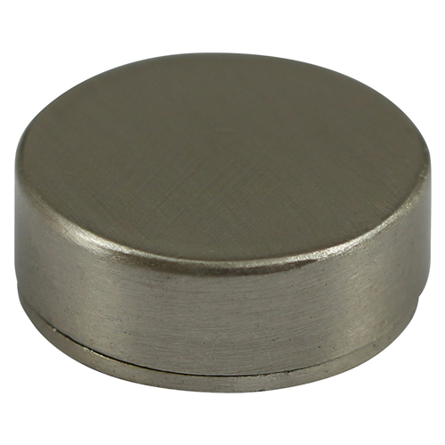 Threaded Screw Caps Solid Brass Satin Nickel - 16mm