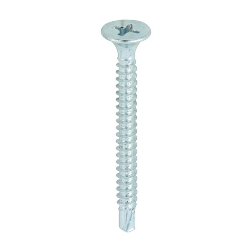 [TIM100048] Drywall Self-Drilling Bugle Head Silver Screws - 3.5 x 38
