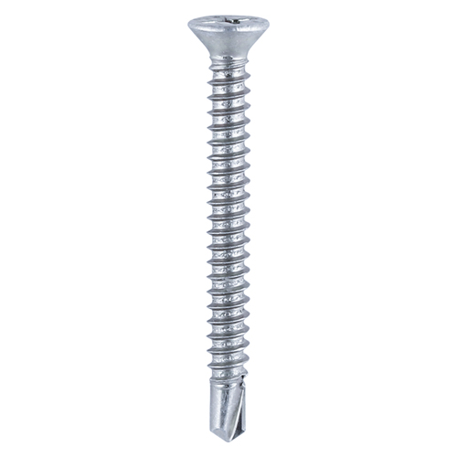 [TIM100421] Window Fabrication Screws Countersunk with Ribs PH Self-Tapping Self-Drilling Point Zinc - 3.9 x 13