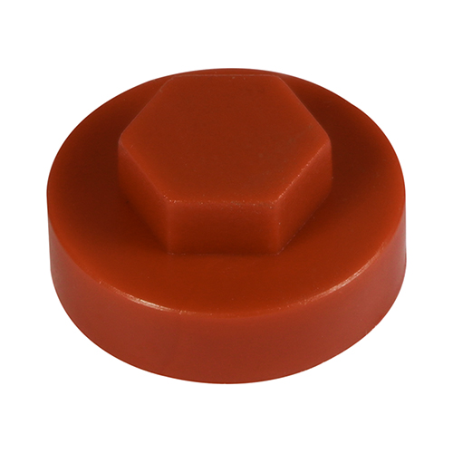 [TIM100507] Hex Head Cover Caps Terracotta - 16mm