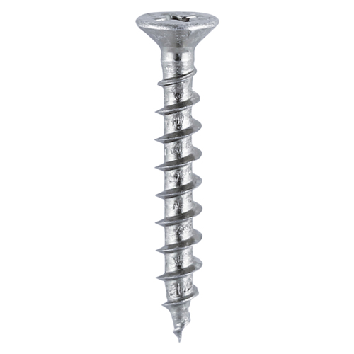 [TIM100603] Window Fabrication Screws Countersunk with Ribs PH Single Thread Gimlet Point Zinc - 4.3 x 25