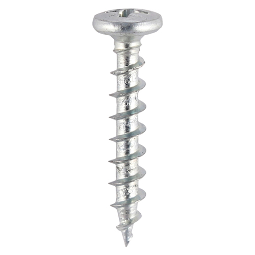 [TIM100621] Window Fabrication Screws Friction Stay Shallow Pan Countersunk PH Single Thread Gimlet Point Zinc - 4.3 x 25