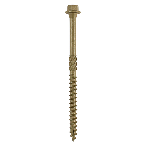 [TIM100638] Timber Screws Hex Flange Head Exterior Green - 6.7 x 225