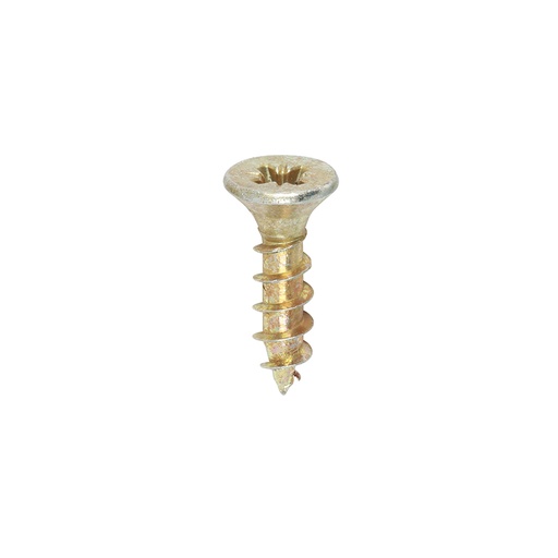 [TIM100672] Solo Countersunk Gold Woodscrews - 3.0 x 12
