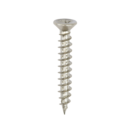 [TIM100685] Classic Multi-Purpose Reduced Head Countersunk Nickel Piano Hinge Woodscrews - 3.0 x 20