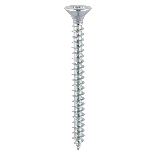 [TIM100694] Solo Countersunk Silver Woodscrews - 3.0 x 25