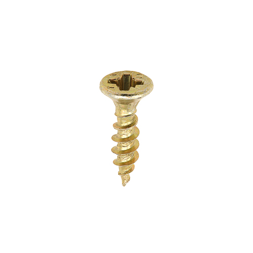 [TIM100703] C2 Strong-Fix Multi-Purpose Premium Countersunk Gold Woodscrews - 3.5 x 12