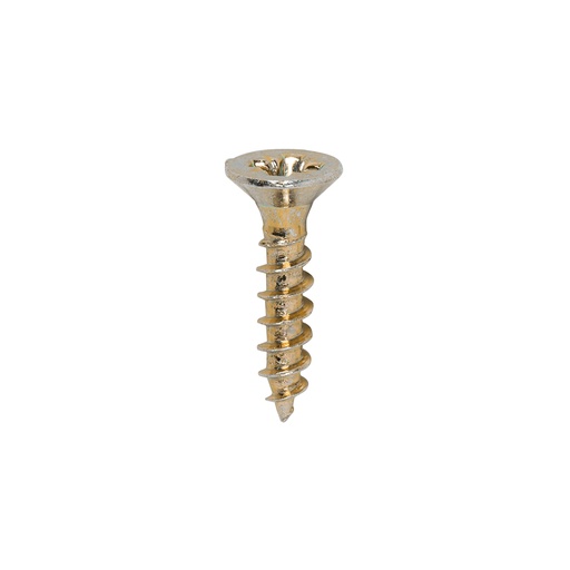 [TIM100715] Classic Multi-Purpose Countersunk Gold Woodscrews - 3.5 x 16