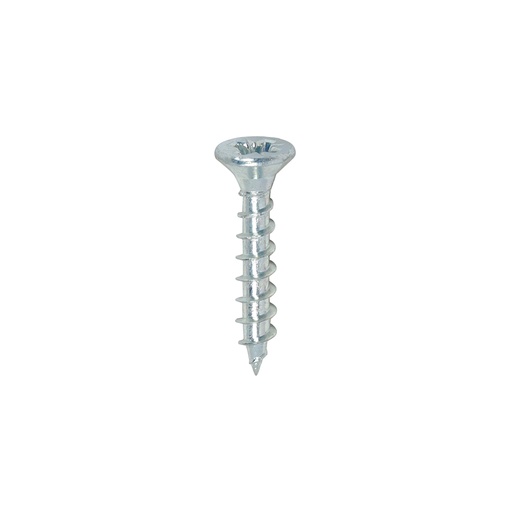 [TIM100728] Solo Countersunk Silver Woodscrews - 3.5 x 20