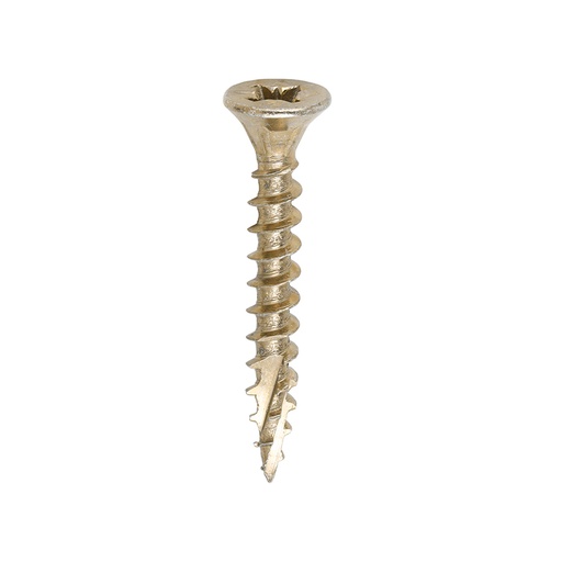 [TIM100821] C2 Strong-Fix Multi-Purpose Premium Countersunk Gold Woodscrews - 4.0 x 30