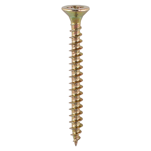 [TIM100825] Solo Countersunk Gold Woodscrews - 4.0 x 30