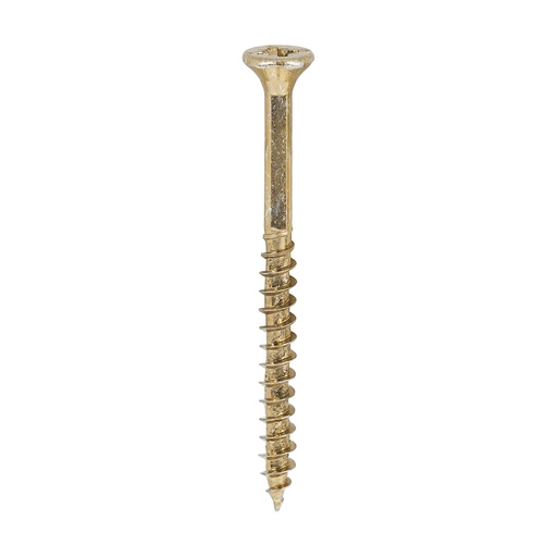 [TIM100912] Velocity Premium Multi-Use Countersunk Gold Woodscrews - 4.0 x 50