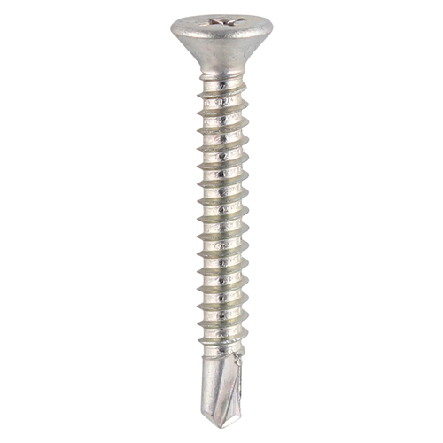 [TIM100988] Window Fabrication Screws Countersunk PH Self-Tapping Self-Drilling Point Zinc - 4.8 x 25