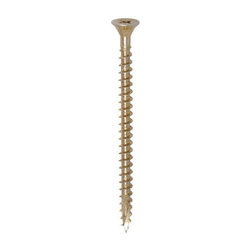 [TIM101174] C2 Strong-Fix Multi-Purpose Premium Countersunk Gold Woodscrews - 5.0 x 75