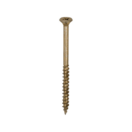 [TIM101178] Velocity Premium Multi-Use Countersunk Gold Woodscrews - 5.0 x 75