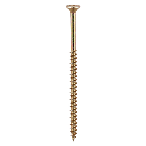 [TIM101188] Solo Countersunk Gold Woodscrews - 5.0 x 80