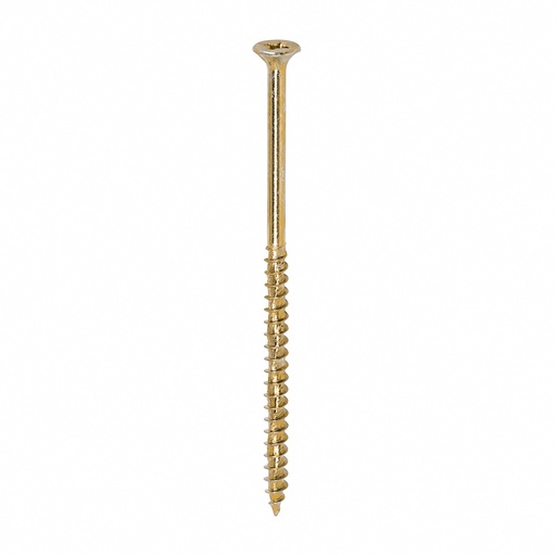 [TIM101233] Velocity Premium Multi-Use Countersunk Gold Woodscrews - 5.0 x 100
