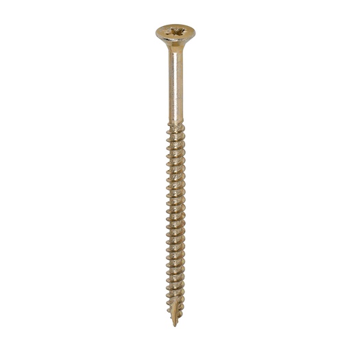 [TIM101334] Classic Multi-Purpose Countersunk Gold Woodscrews - 6.0 x 100