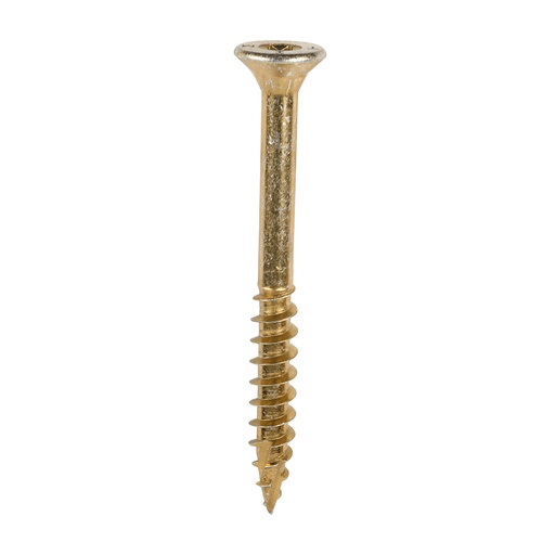[TIM101456] C2 Clamp-Fix Multi-Purpose Premium Countersunk Gold Woodscrews - 8.0 x 80