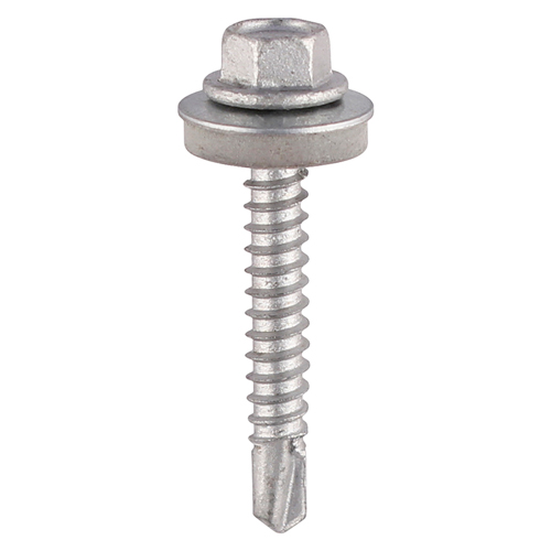 [TIM101514] Self-Drilling Light Section A2 Stainless Steel Bi-Metal Screws with EPDM Washer - 5.5 x 25
