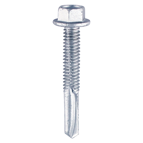 [TIM101722] Self-Drilling Heavy Section Silver Screws - 5.5 x 100