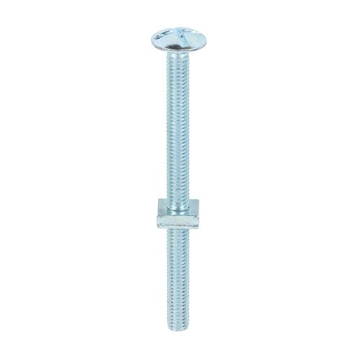 [TIM110151] Roofing Bolts & Square Nuts Silver - M6 x 80