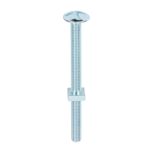 [TIM110191] Roofing Bolts & Square Nuts Silver - M8 x 100