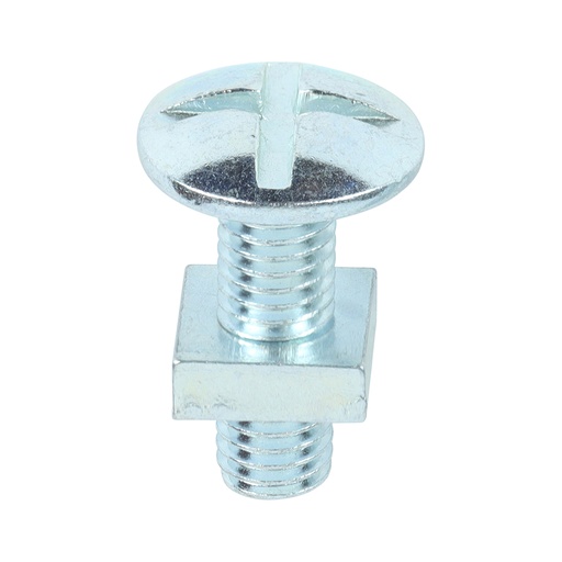 [TIM110257] Roofing Bolts & Square Nuts Silver - M8 x 25