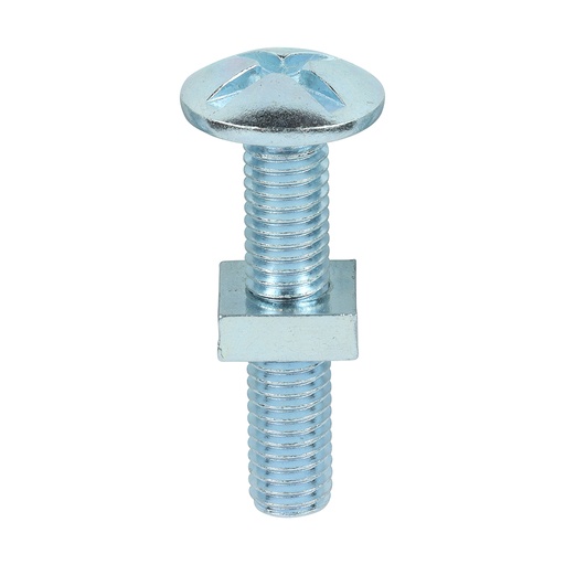[TIM110271] Roofing Bolts & Square Nuts Silver - M8 x 40