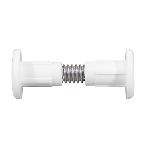 [TIM170240] Plastic Cabinet Connector Bolts White - 28mm