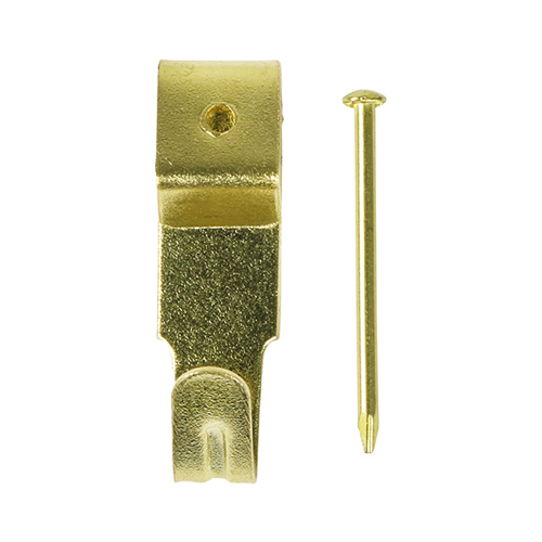 [TIM170241] Picture Hanging Hooks Single Electro Brass - No.2 Single