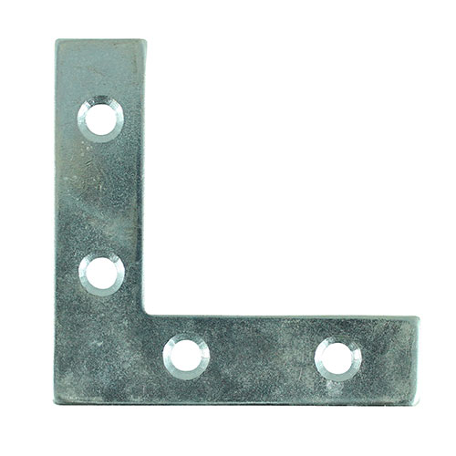 [TIM170604] Corner Plates Silver - 75 x 75 x 16