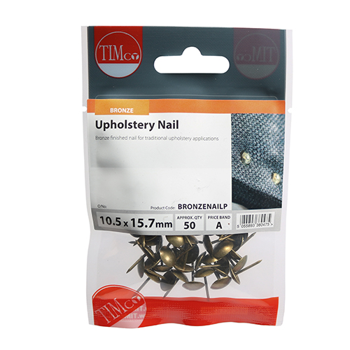 [TIM170747] Upholstery Nails Bronze - 10.5 x 15.7