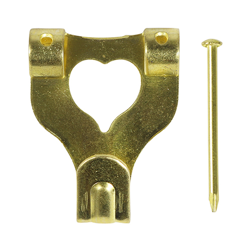 [TIM170972] Mixed Picture Hanging Hooks Electro Brass - Mixed