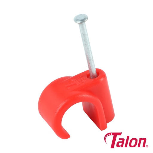 [TIM111653] Talon Nail In Pipe Clips Red - 15mm
