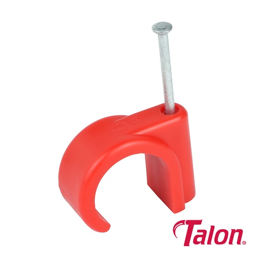 [TIM111655] Talon Nail In Pipe Clips Red - 22mm