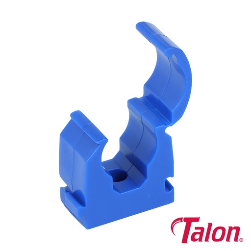 [TIM111670] Single Hinged ID Pipe Clips Blue - 15mm