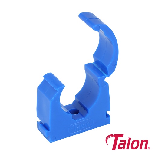 [TIM111675] Single Hinged ID Pipe Clips Blue - 22mm