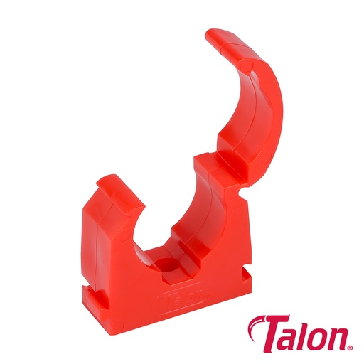 [TIM111676] Single Hinged ID Pipe Clips Red - 22mm