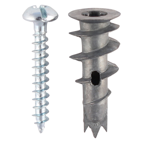 [TIM111684] Plasterboard Metal Speed Plugs & Screws Silver - 31.5mm