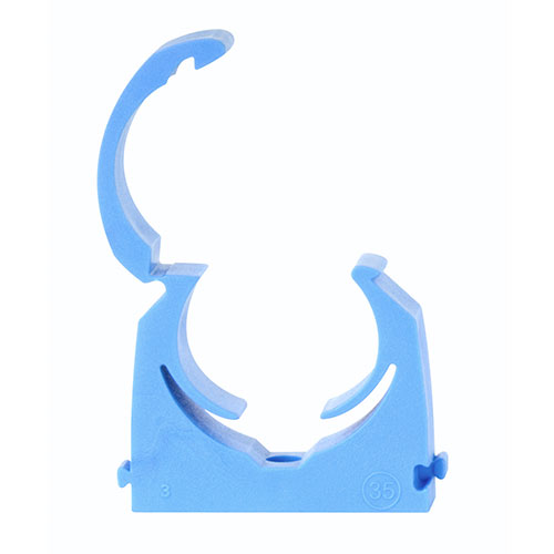 [TIM111686] MDPE Pipe Clips Blue - 25mm
