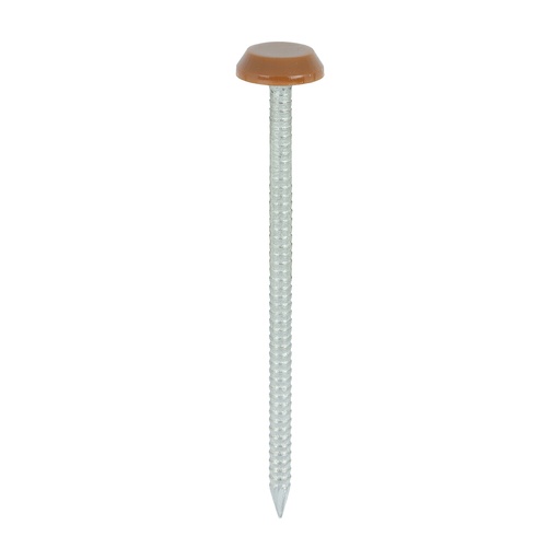 [TIM1300552] TIMCO Polymer Headed Nails A4 Stainless Steel Clay Brown - 65mm