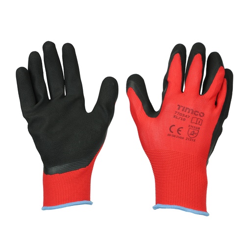 [TIM160031] Toughlight Grip Sandy Latex Coated Polyester Gloves - X Large