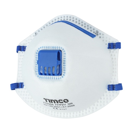 [TIM160032] FFP2 Moulded Valved Masks - One Size