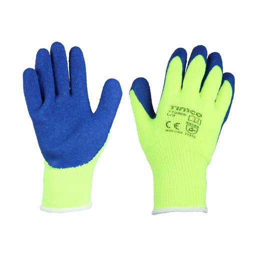 [TIM160039] Warm Grip Crinkle Latex Coated Polyester Gloves - Large